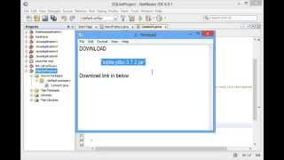 Java SQLite Netbeans tutorials- Database Connection PART-02