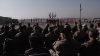 Afghanistan - Ceremony marking the end of NATO's security mission in the country / Rocket attack kil