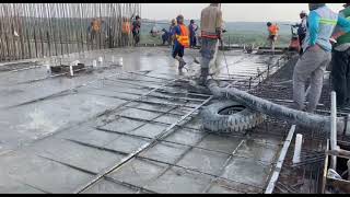 ការងារចាក់បេតុងកំរាលខណ្ឌ/ SLAB CASTING WORK #casting #slab #inconsultant #engineering #construction