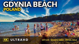 4K Gdynia Beaches ❤️  Walking Tour to Experience the Best of Poland's Shorelines