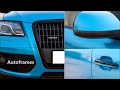 its amazing audi q5 color modified to matte blue vinyl wrap