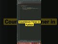 Countdown Timer in Python