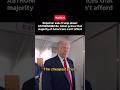 Reporter asks Trump about ASTRONOMICAL tickets prices a majority of Americans can’t afford