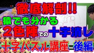 徹底解剖!!猿でもわかる2色陣での十字消し 十字パズル講座　後編