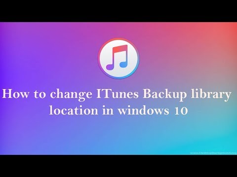 how to change itunes backup library Location in windows 10 8 7 100% works you should try it how to change itunes backup library Location in windows 10 8 7 100% works you should try it
