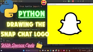 Python Turtle Tutorial | Drawing the Snapchat Logo #python #turtle
