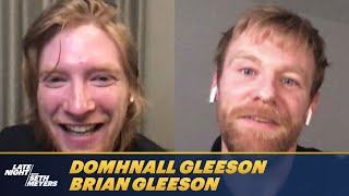Domhnall & Brian Gleeson Tease Seth for Mispronouncing Their Names