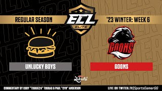 ECL Elite Winter '23 HIGHLIGHTS | Unlucky Boys vs. Goons - NHL 23 EASHL 6s Gameplay