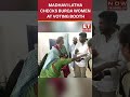 Watch: Madhavi Latha Checks Burqa Women At Voting Booth | #etnow #madhavilatha #shorts