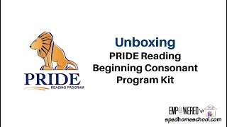 Pride Reading Beginning Consonant Program Kit