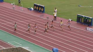 少年B女子100m準決勝1組　茨城国体