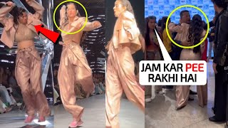DARU CHAD GAI 😱 Hrithik Roshan's Girlfriend Saba Azad Drunked and misbehaving during Lekme Ramp Walk