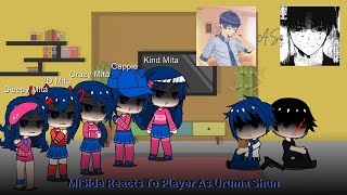 MiSide reacts to Player as Uruma Shun | OneShot | Rus/Eng