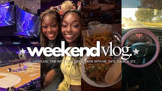 ✭WEEKEND VLOG✭ | tiger girls showcase, drive with me, grwm, time with twin, date, church, etc.