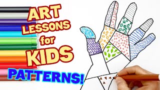 LEARN TO DRAW PATTERNS! (ART LESSONS FOR KIDS)