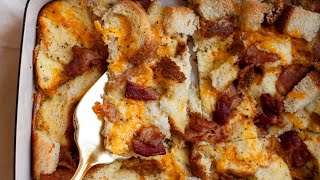 Overnight Breakfast Casserole With Bacon Recipe