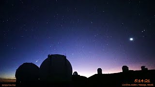 すばる-朝日星空カメラ ハワイ2022年4月2-3日の流星ダイジェスト/Good Meteors over Maunakea, Hawaii, 3 Apr 2022 UT