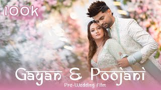 Poojani \u0026 Gayan pre Indian wedding film✨