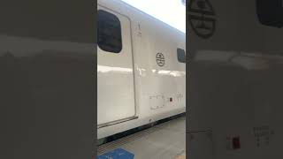 EMU3000城際列車新自強號進入台南車站（不發售站票及不可使用電子票卡上車）