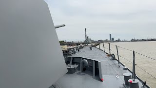 海上自衛隊　ミサイル艇はやぶさ　新潟西港見学　ライブ続き2022年4月30日