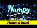 #4 Flatten and Ravel in Numpy | Python NumPy Tutorial | Part 4 | Python Numpy Tutorial For Beginners