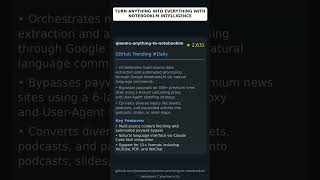 GitHub Trending Repositories: joeseesun/qiaomu-anything-to-notebooklm 🇬🇧