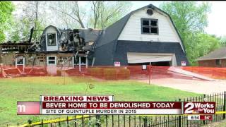Bever home to be demolished Tuesday