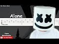 Marshmello - Alone Guitar Tutorial