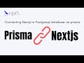 How to connect Nextjs app to postgresql prisma | vercel database