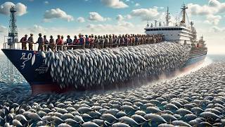 Giant fishing boat pulls in record haul - Hundreds of Tons of Fish Caught Nonstop