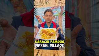 Trying karachi famous biryani in village😮 #food #minivlog #shorts