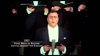 Luciano Pavarotti sings in Verdi's Requiem with Karajan conducting in 1967
