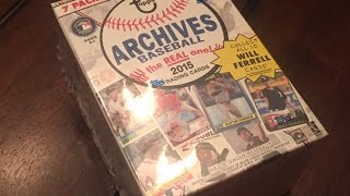 Eclectibles #107 ~ Box Break of 2015 TOPPS ARCHIVES Baseball Cards!