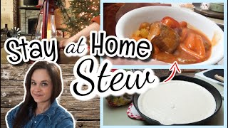 EASY \u0026 DELICIOUS Stay at Home Beef Stew Recipe! | Quick Family Dinner