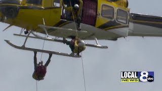 Wildland firefighter and rappel training