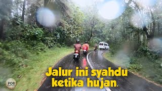 jalur syahdu ketika hujan || jalur Kandangserang menuju Kajen.