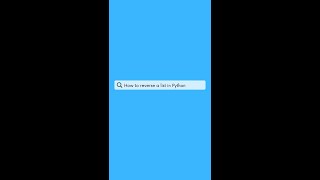 How to reverse a list in Python