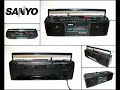 Vintage Sanyo M7024F Stereo Cassette Radio FM AM Recorder Boombox