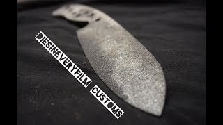 forging a leafspring camp knife