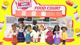 Disney Encanto Mirabel, Isabela, Luisa, Pepa Build 5 Surprise Foodie Mini Brands Food Court