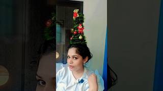 തലയിലൊരു christmas 🎄 പണിയാം 😱 ഇതൊരു നടക്ക് പോവൂല #shortsvideo #subscribe @sanamejo