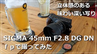 SIGMA 45mm F2 8 / fp 使ってみた感想 動画と写真