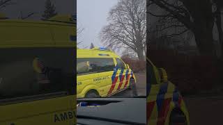 Ambulance 02-128 onderweg naar reanimatie