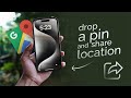 How to Drop a Pin and Share Location on Google Maps iPhone (tutorial)
