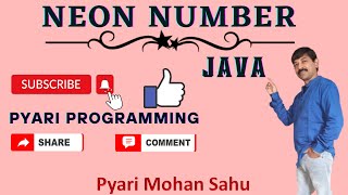 Java Neon Number |Write a program accept a number and check whether the number is neon number or not