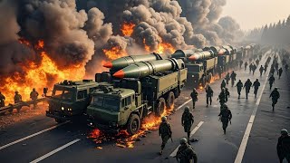 surprise attack! truck carrying 7000 US missiles destroyed, hit by Russian missile from the border