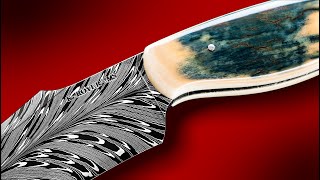 Making a Damascus Fighting Knife in Under 19 Minutes!?
