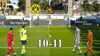 Dortmund vs Juventus [ Longest Penalty Shootout]  eFootball™ PC Gameplay #penalty