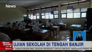 Pelajar di Martapura, Banjar, Gelar Ujian Semester di Tengah Banjir #iNewsSiang 22/03