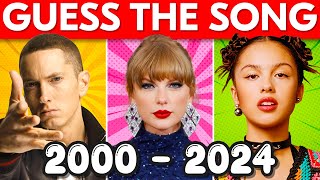 Guess the Song 🎤 | Most Popular Songs 2000-2024 | 🎶 Music Quiz